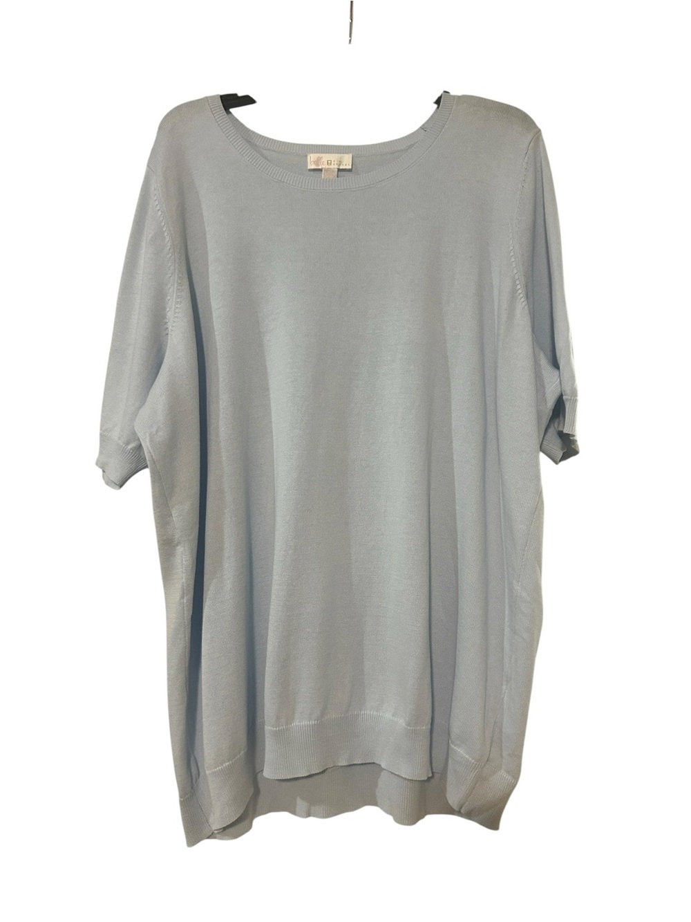 Belle by Kim Gravel Pale Blue Knit Top